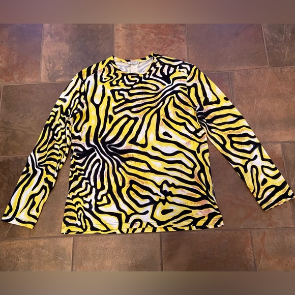 Vintage Gianni Versace Animal Print Top - Picture 4 of 5